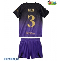 Barcelona Alejandro Balde #3 Bortedraktsett Barn 2026-27 Kortermet (+ Korte bukser)